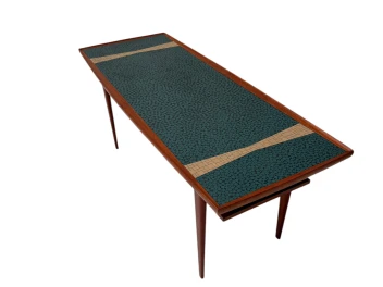 Mid-Century Modern Coffee Table with Mosaic Top by Berthold Muller, 1950s